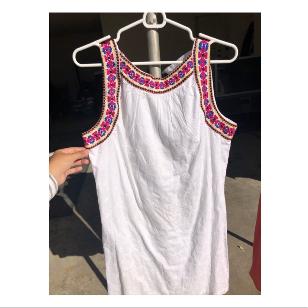 White Embroidered Dress